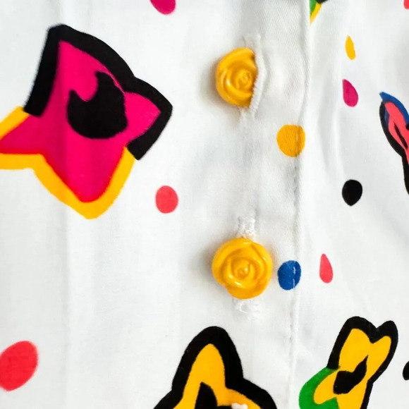 Vintage Lori Ann for Eaton's  Deadstock Floral sleeveless Midi Dress M/L - Picture 5 of 6